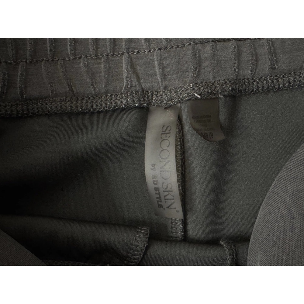 Second Skin BY‎ RD Style Soft Knit Wide Loose Leg S Pants Charcoal Gray Y2K EUC - Picture 9 of 12